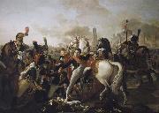 Pierre Gautherot, Napoleon Ier, blesse au pied devant Ratisbonne, est soigne par le chirurgien Yvan, 23 avril 1809